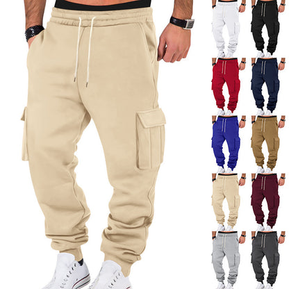 Pantalon de jogging cargo pour hommes avec taille élastique et poches pratiques Chic und Stil