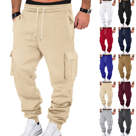Pantalon de jogging cargo pour hommes avec taille élastique et poches pratiques Chic und Stil