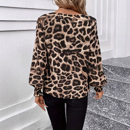 Chemisier femme avec décolleté en V et manches bouffantes Chic und Stil