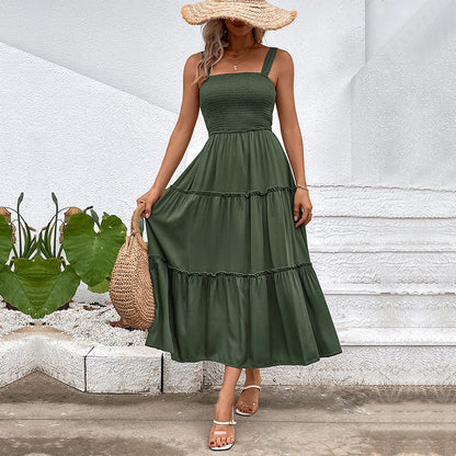 Robe à paliers pour femmes avec haut froncé Chic und Stil