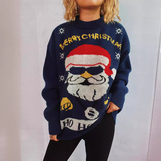 Pull de Noël pour femmes avec motif festif et coupe oversized Chic und Stil