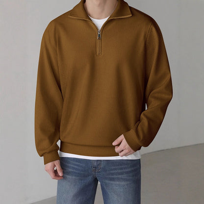 Casual pullover for men with half zipper Chic and Style