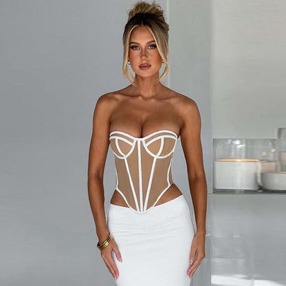 Body inspiré de corset pour femmes Chic und Stil