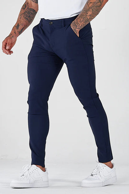 Modern Slim-Fit Pants for men in elastic material with practical pockets Chic and Style