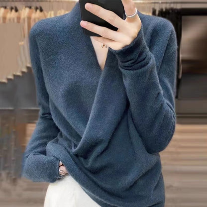 Pull enveloppant élégant pour femmes Chic und Stil