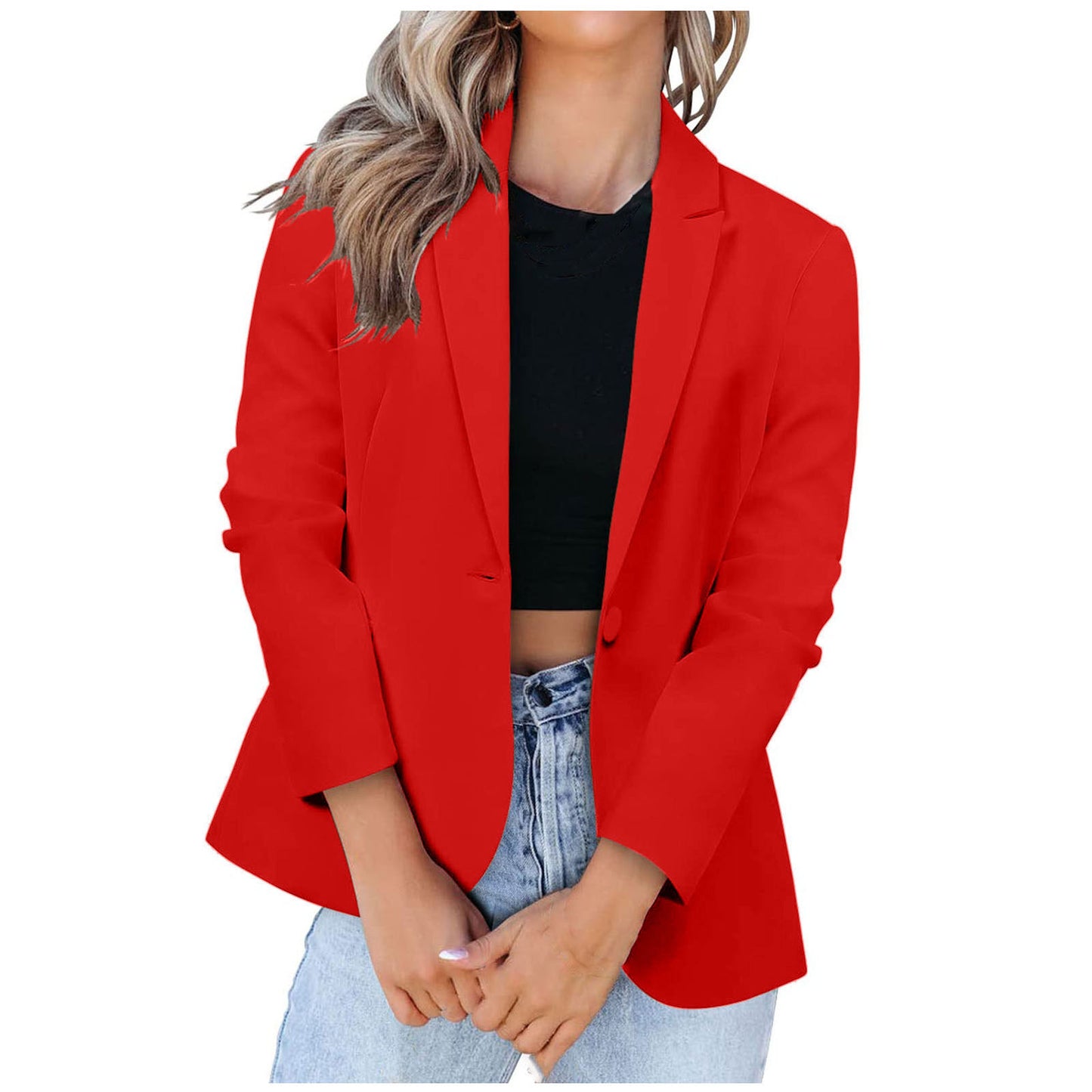 Dames Blazer élégant avec une coupe moderne et des poches pratiques Chic und Stil