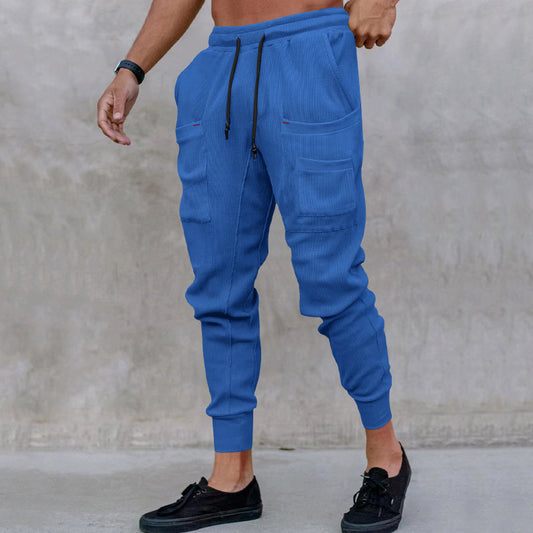 Pantalon utilitaire tendance pour hommes avec taille élastique et poches pratiques Chic und Stil