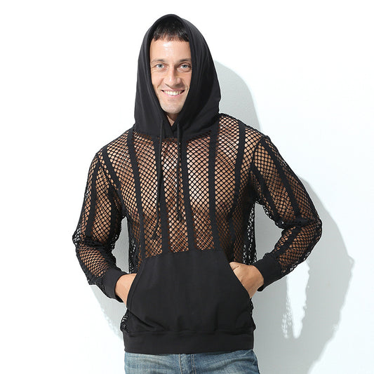 Pull à capuche sportif pour femmes avec maille aérienne de Chic und Stil