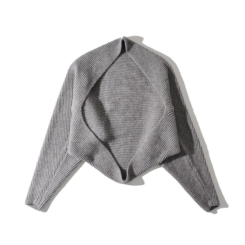 Dames élégante gilet en tricot à coupe ouverte et structure côtelée Chic und Stil