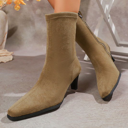 Bottes de mode pour dames avec bord élégant et bout pointu Chic und Stil