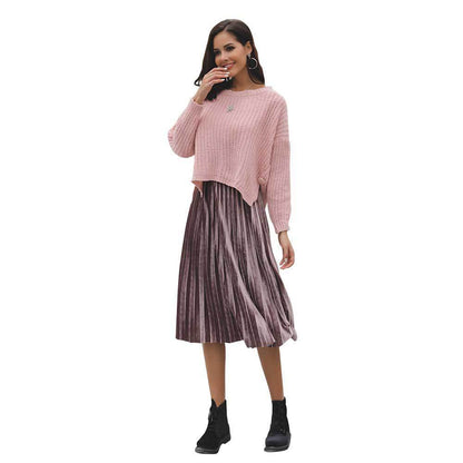 Pull femme en grosse maille tricoté avec coupe décontractée et design structuré Chic und Stil