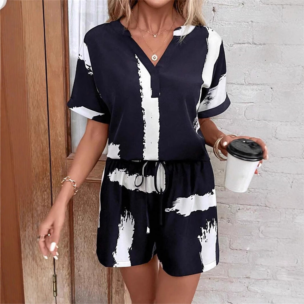 Dames Casual Chic Short Set Chic und Stil