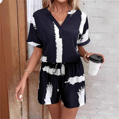 Dames Casual Chic Short Set Chic und Stil