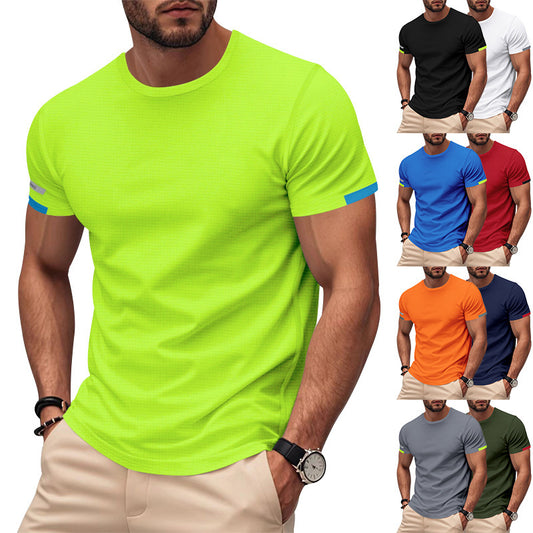 T-shirt fonctionnel pour hommes avec design respirant et détails réfléchissants Chic und Stil
