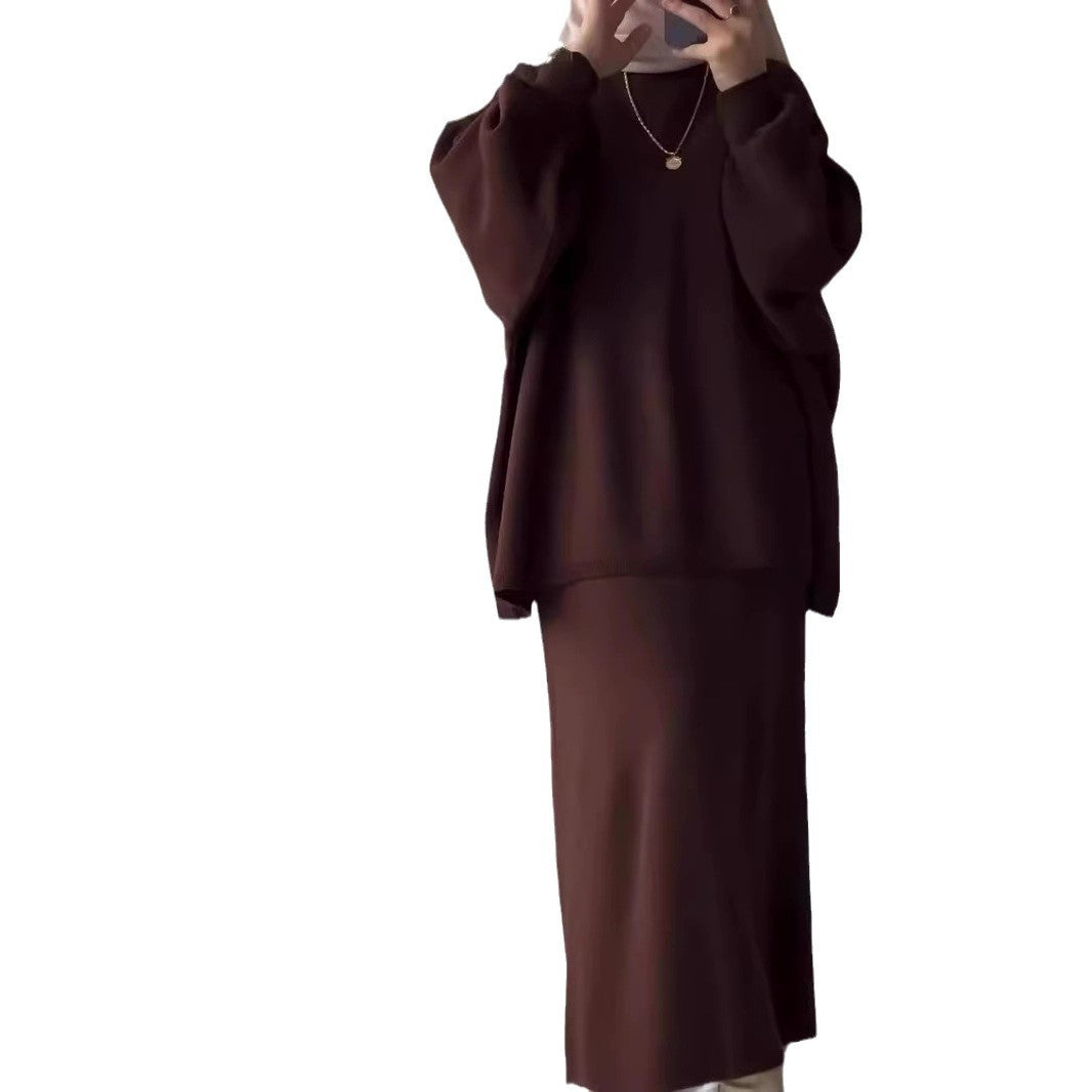 Dames ensemble de vêtements décontracté à deux pièces avec une coupe ample et des manches bouffantes élégantes Chic und Stil