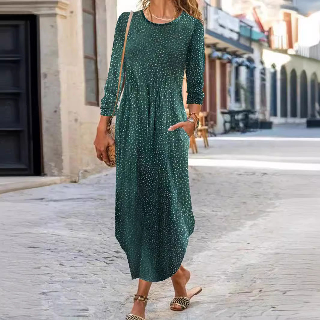 Robe maxi pour femme avec coupe décontractée et poches pratiques Chic und Stil