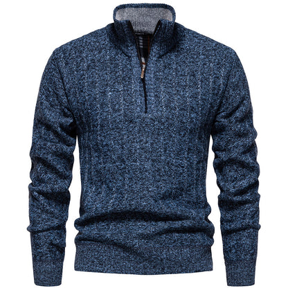 Pull homme avec col montant et fermeture éclair Chic und Stil
