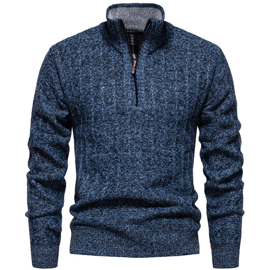 Pull homme avec col montant et fermeture éclair Chic und Stil