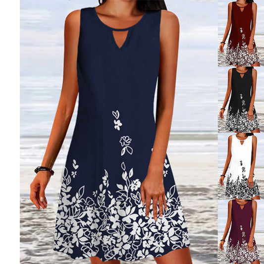 Robe été A-ligne fleurs Chic und Stil pour femmes
