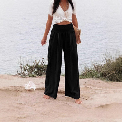 Dames Élégante et aérienne pantalon palazzo Chic und Stil