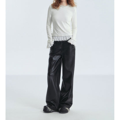 Haut à manches longues avec lace Chic und Stil