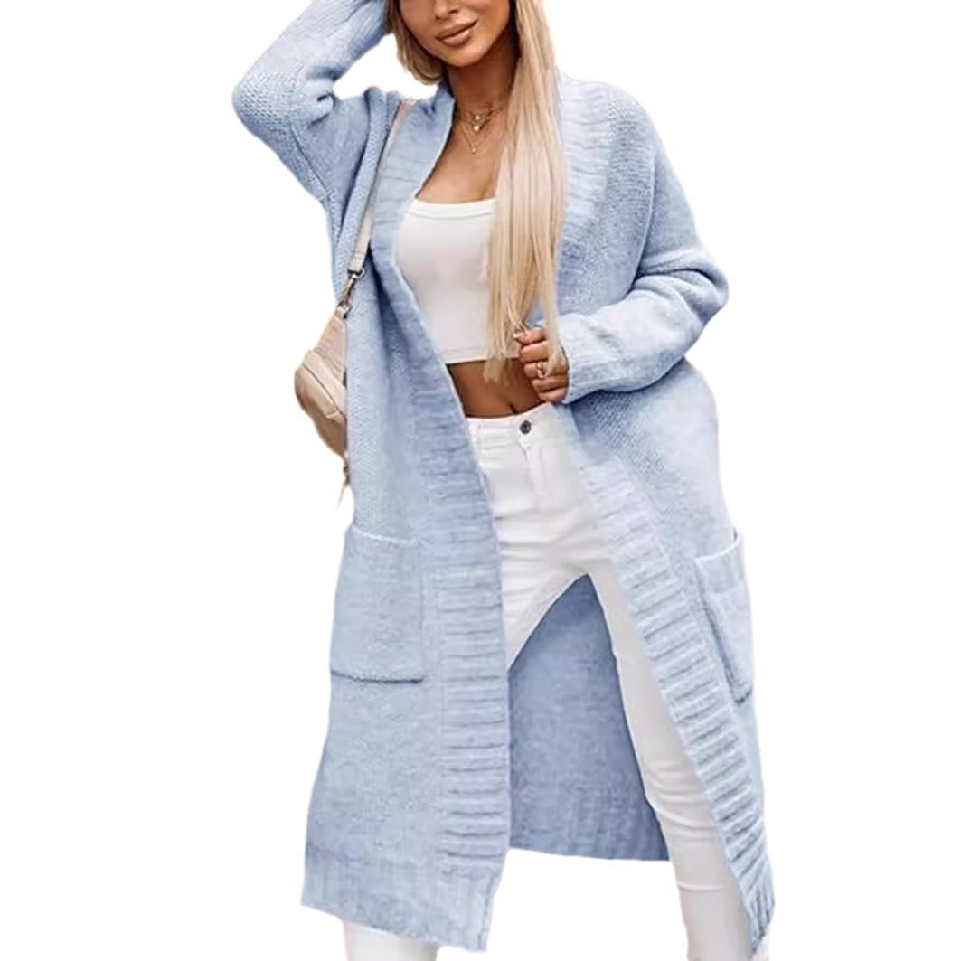 Cardigan en tricot pour femmes avec poches plaquées et design élégant Chic und Stil