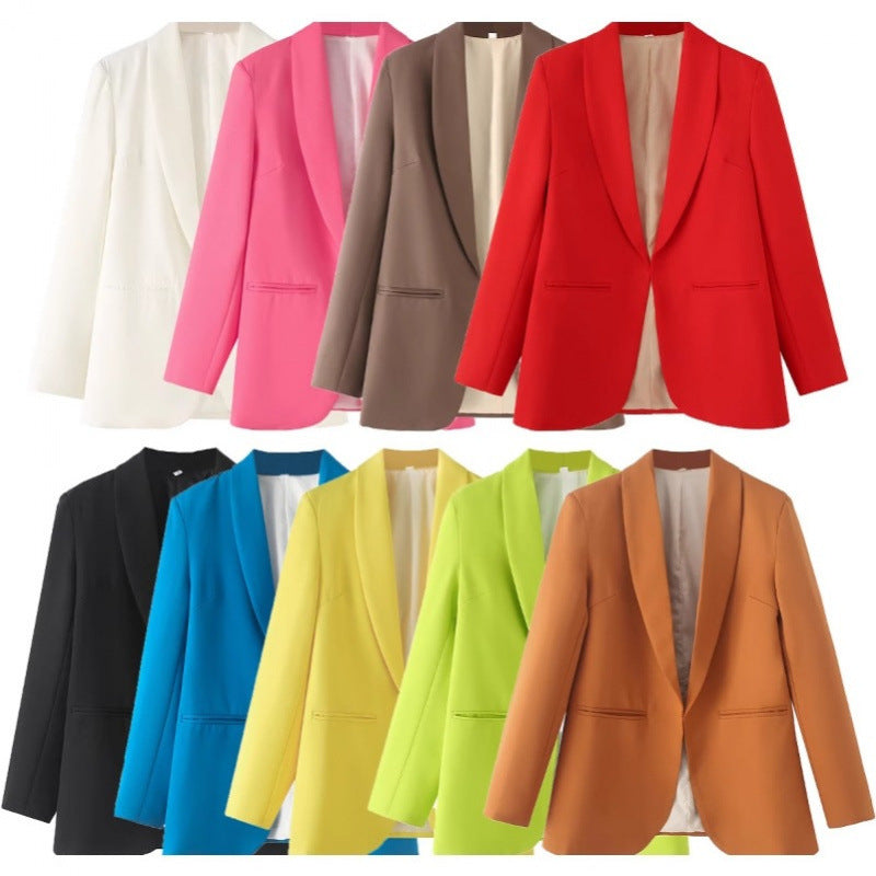 Dames blazer élégant avec coupe unique et poches Chic und Stil