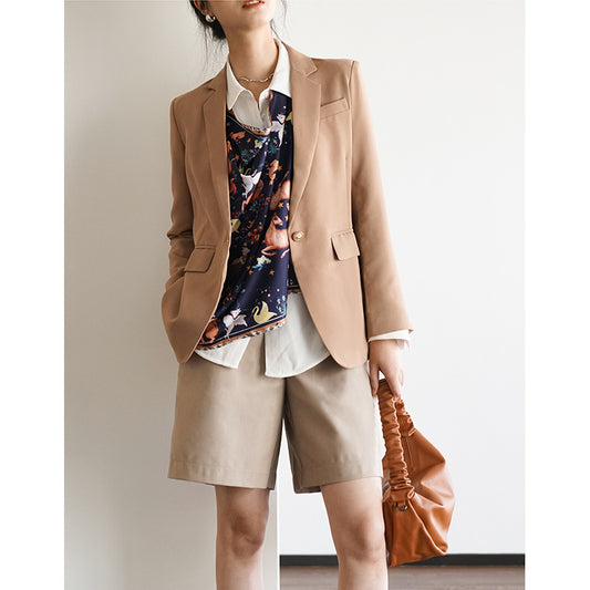 Veste de tailleur pour femmes avec foulard imprimé coloré Chic und Stil