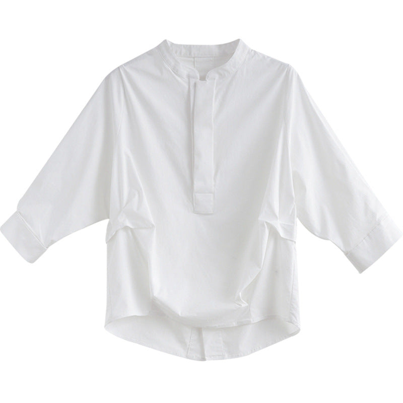 Chemisier ample à col mandarin pour femmes Chic und Stil
