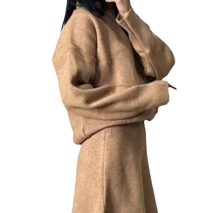 Robe en tricot pour femmes avec des manches volumineuses et une coupe décontractée Chic und Stil