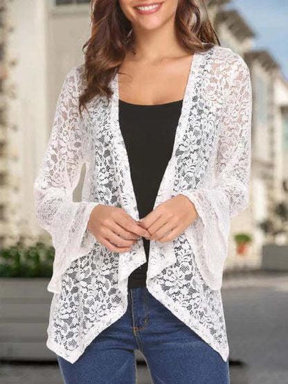 Dames Dentelle Kimono Cardigan Chic und Stil