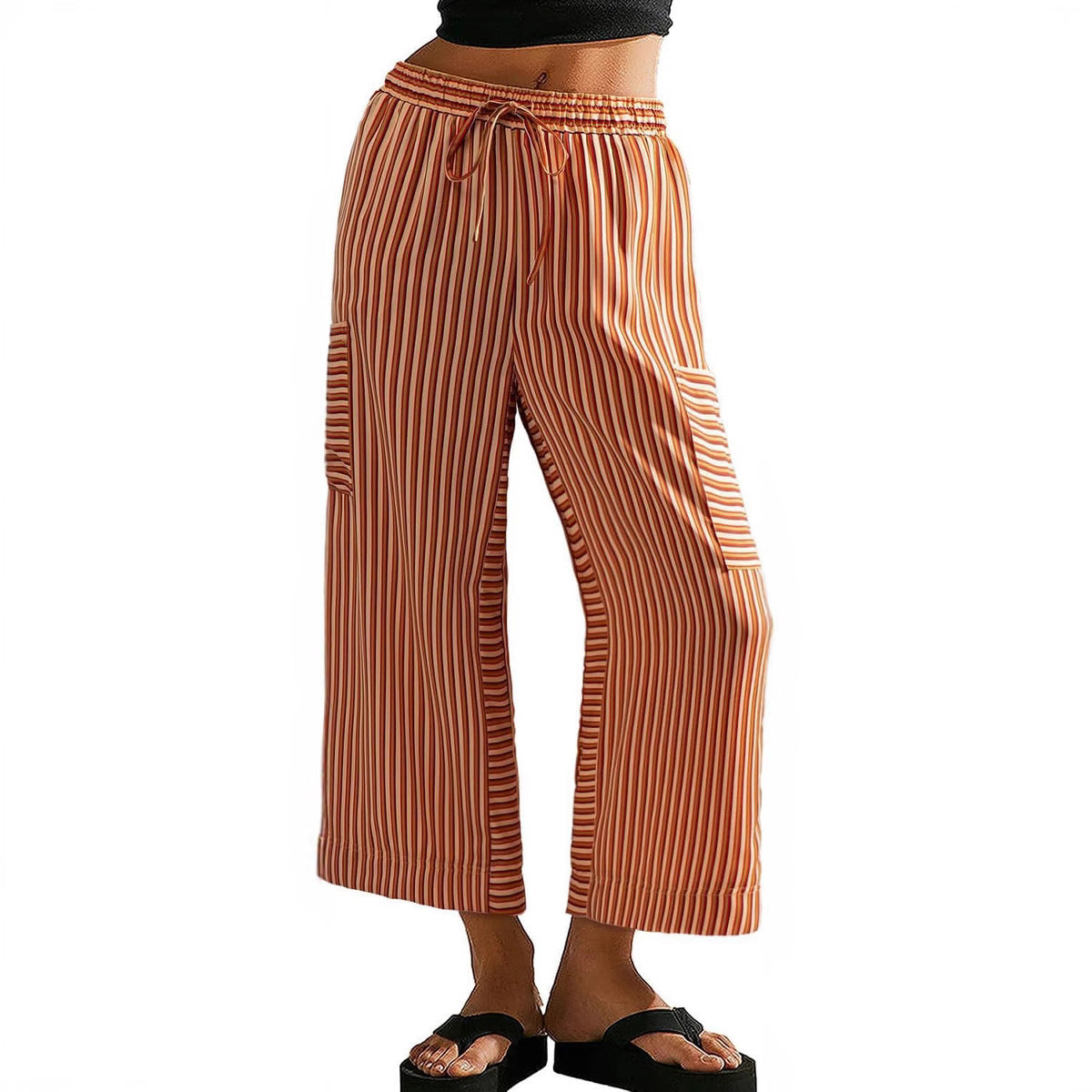 Chic and Style Women's Striped Wide Pants