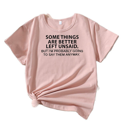 Dames Casual Explicite Citation T-shirt Chic und Stil