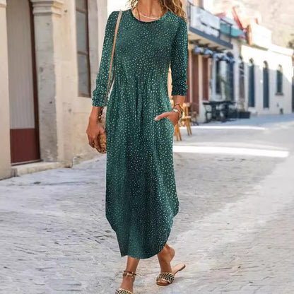 Robe maxi pour femme avec coupe décontractée et poches pratiques Chic und Stil