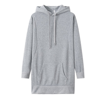 Robe à capuche pour femmes en mélange de coton doux avec des poches pratiques et une coupe confortable Chic und Stil