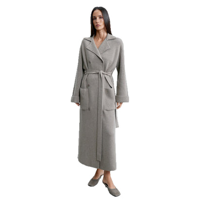 Dames élégant manteau long en laine de haute qualité Chic und Stil