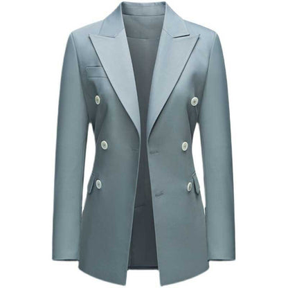 Veste blazer ajustée à double boutonnage pour femmes Chic und Stil