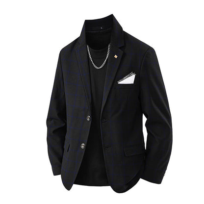 Blazer élégant pour hommes avec un design à carreaux et une fine doublure intérieure Chic und Stil