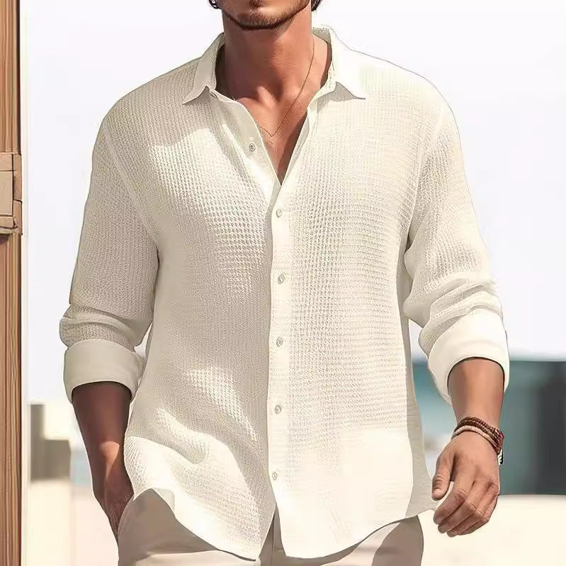 Chemise décontractée à manches longues pour hommes Chic und Stil