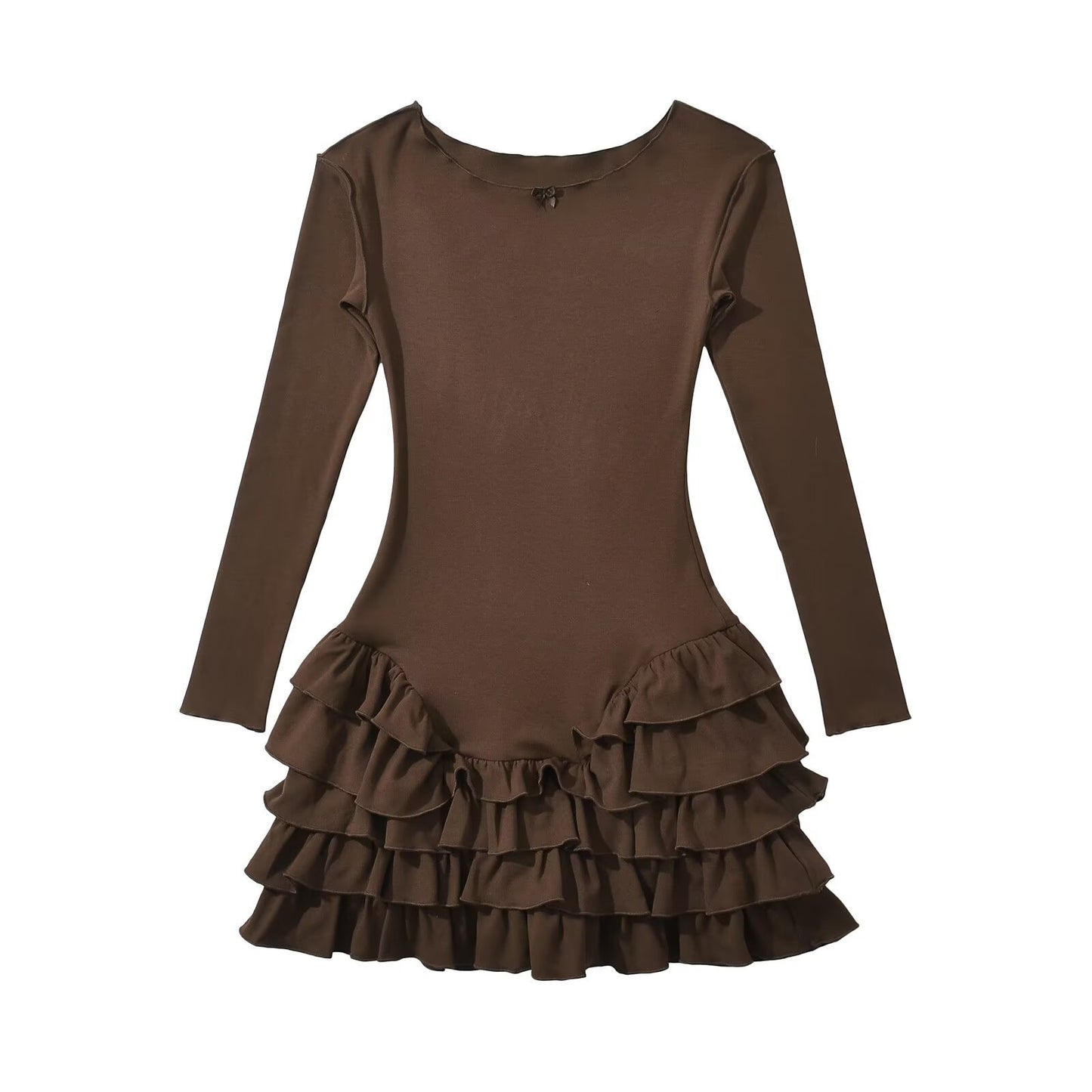 Robe de ballet pour dames avec ourlet en volants et manches longues Chic und Stil