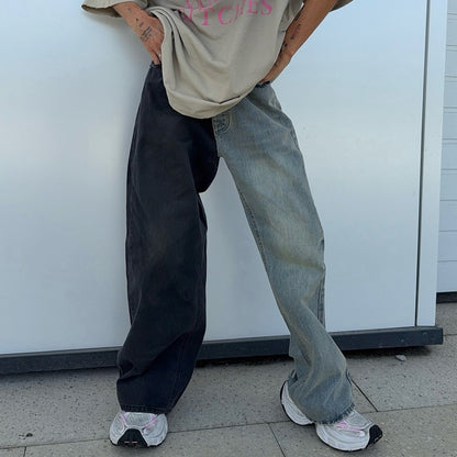 Dames Designer Baggy-Jeans Chic und Stil