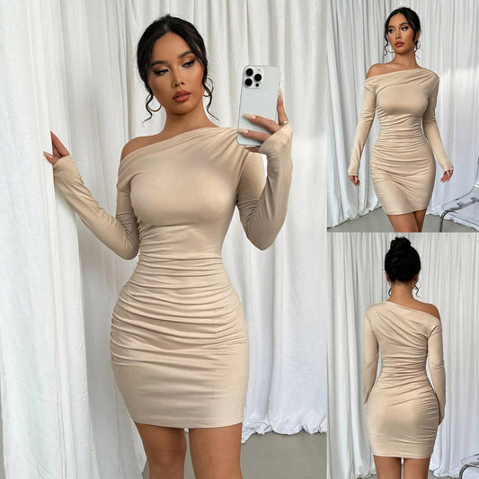 Femmes Robe Mini à Volants Off-Shoulder Chic und Stil