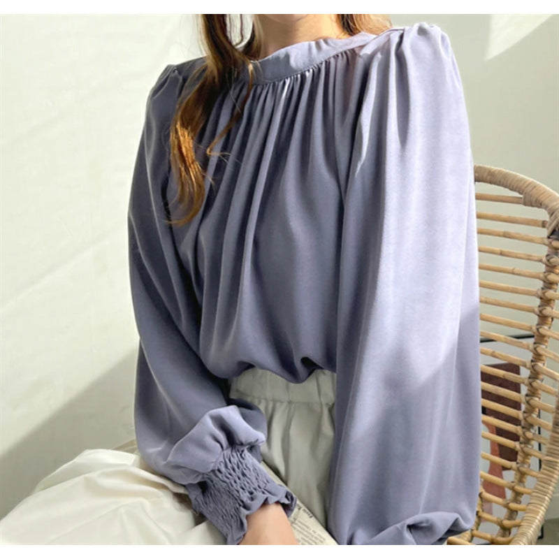 Blouse élégante à manches bouffantes pour femmes Chic und Stil