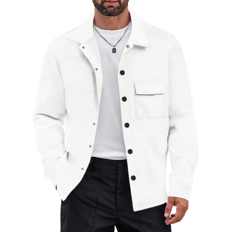 Chemise-overshirt tendance pour homme avec poche poitrine pratique et design texturé Chic und Stil