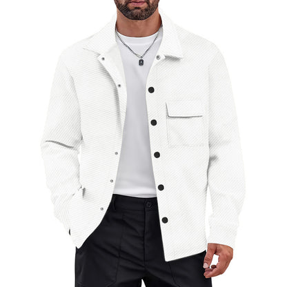 Chemise-overshirt tendance pour homme avec poche poitrine pratique et design texturé Chic und Stil