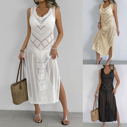 Robe maxi en crochet pour dames Chic und Stil