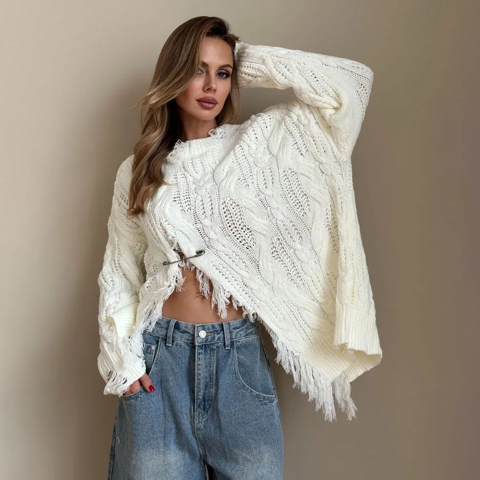 Pull en tricot surdimensionné pour femmes Chic und Stil