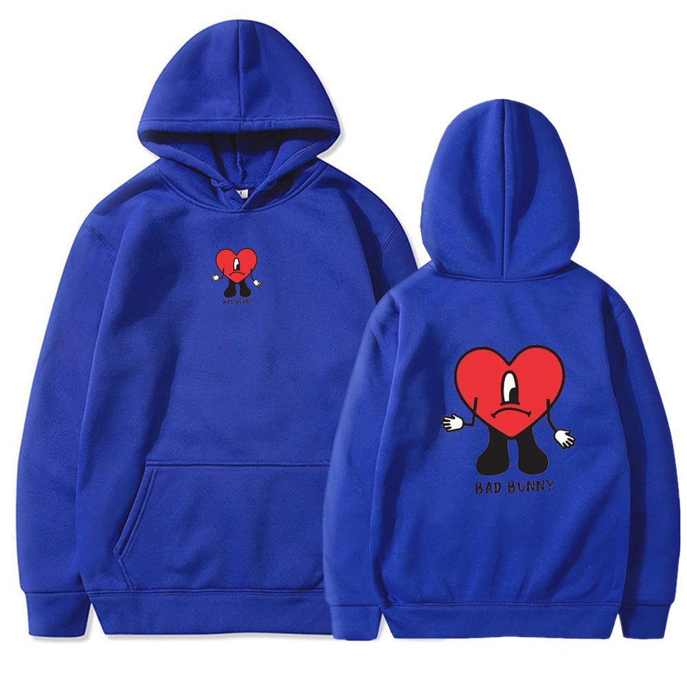 Pull à capuche pour femmes avec motif cœur créatif Chic und Stil