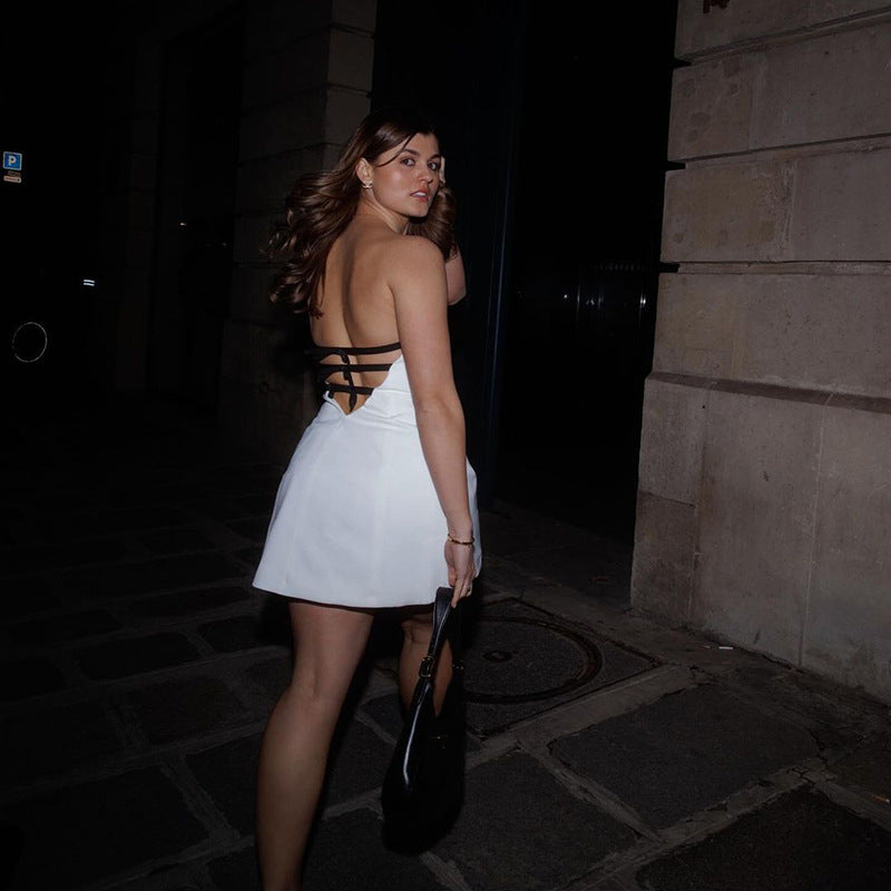 Robe chic mini sans bretelles Chic und Stil