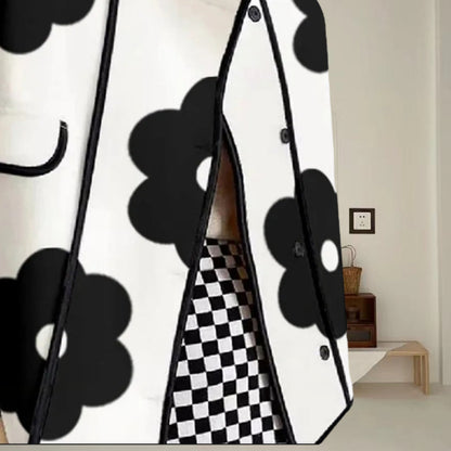 Damen modische Übergangsjacke mit floralem Muster Chic und Stil